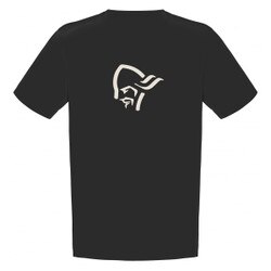 Norrona 29 Cotton Viking TShirt Men's in Caviar and Snowdrop